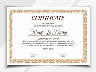 Certificate Potrait and Landscape. Template diploma border.
Award background Gift voucher.
