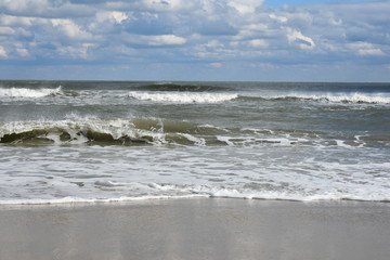 waves on beach