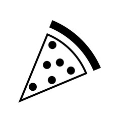 Pizza, icon vector