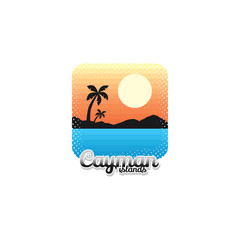 summer holidays beach sign symbol