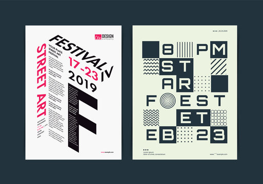 Multipurpose typography poster layout template. Vector illustration.