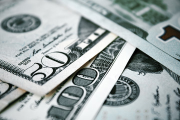 Detail View of American Dollars