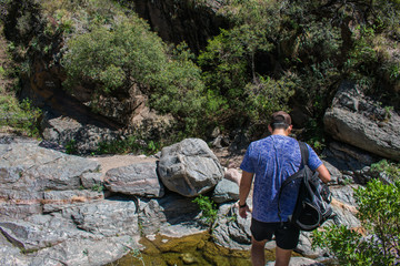 Caminata Rio Arriba, Rio Dolores, Capilla del Monte, Córdoba, Argentina