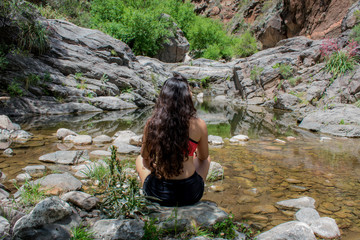 Caminata Rio Arriba, Rio Dolores, Capilla del Monte, Córdoba, Argentina