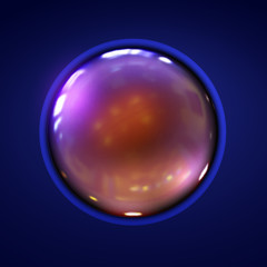 Glass ball .Glass sphere. Business banner ,Vector . Bubble illustration