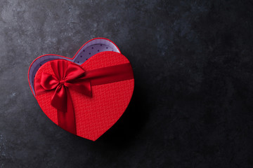 Heart shaped gift box