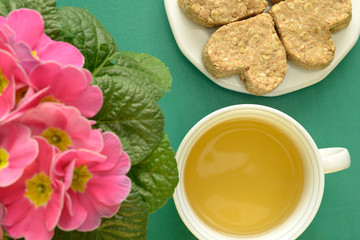 Herbal tea Heart-shaped Cookies