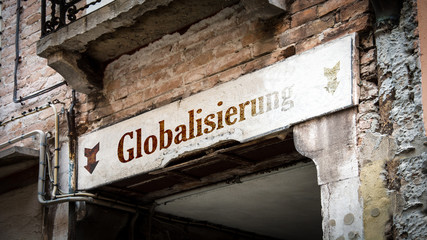 Schild 383 - Globalisierung