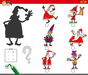 shadows game with Christmas characters