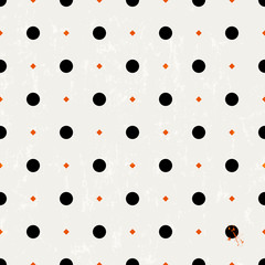 seamless polka dots background pattern, vector illustration