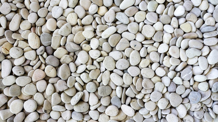 White pebbles background