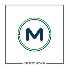 Initial Letter M logo template vector design