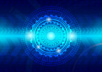 Hi-tech technology concept, abstract background.