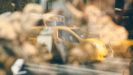 New York Taxi Reflection