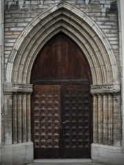 Fototapeta premium vintage old wooden door