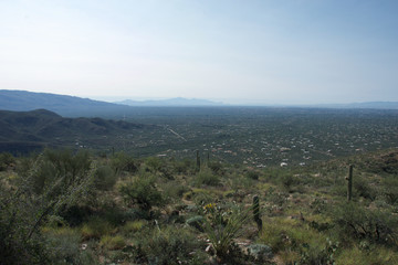 Desert Landscape Above Tucson Arizona