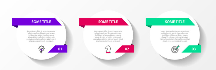 Infographic design template. Creative concept with 3 steps