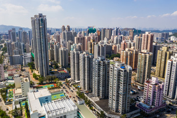 Fototapeta na wymiar Hong Kong residential district