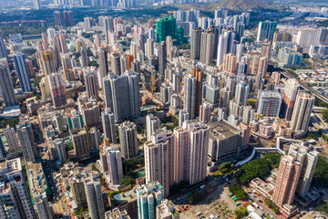 Fototapeta na wymiar Hong Kong residential district