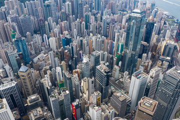 Fototapeta na wymiar Hong Kong business office tower