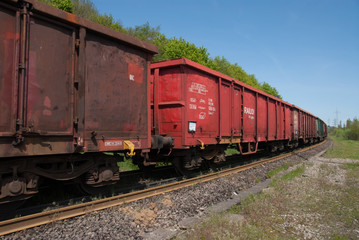 Fototapeta na wymiar Train, Wagon, rail