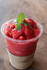 Strawberry smoothies