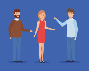 Obraz premium Woman and men avatar design