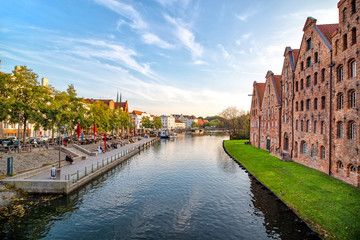 Obraz premium Lübecker Altstadt an der Obertrave