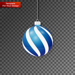 Christmas ball On transparent Background