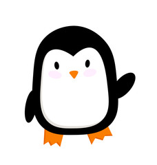 vector cute illustration of a penguin . cartoon picture