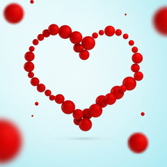 Hand drawn vector valentine hearts.