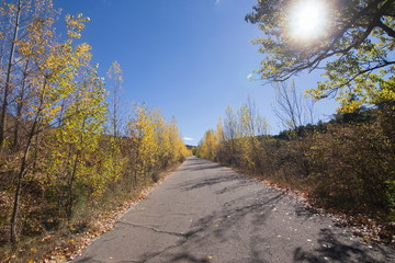 Autumn landscape Gudar mountains in Teruel Aragon Spain
