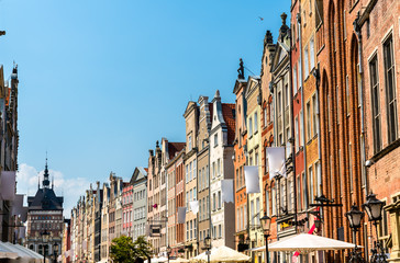 Naklejka premium Buildings in the historic centre of Gdansk, Poland