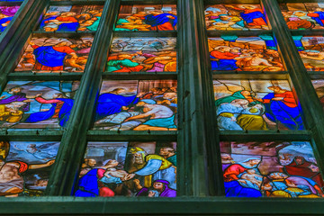 Christian Scenes Artwork, Milan Duomo Cathedral Interior View
