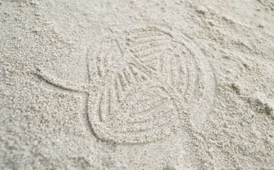Trace on sand