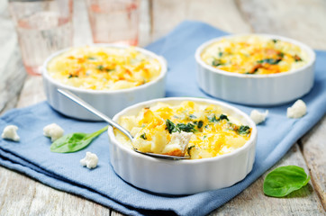 Chicken Spinach Cauliflower casserole