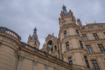 Fototapeta na wymiar Detailansicht Schloss Schwerin
