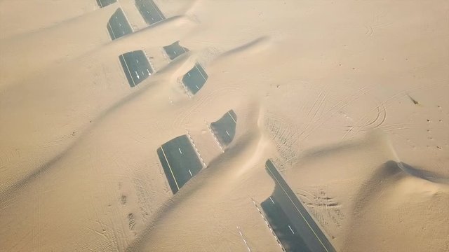 Desert and road
