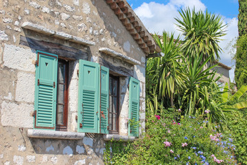 Mediterrane Fassade in Saint Paul de Vence Côte d’Azur France