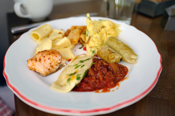 Delicious brunch buffet