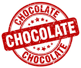 chocolate red grunge round vintage rubber stamp