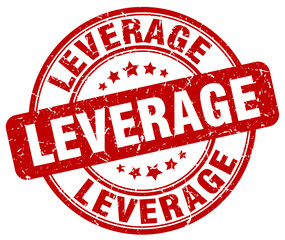 leverage red grunge stamp