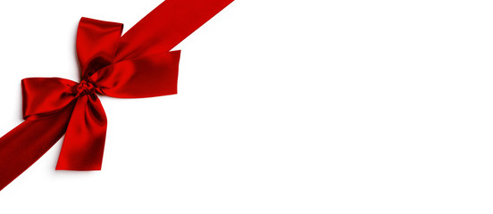 Decorative green satin bow