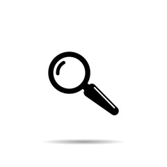 loupe, magnifying glass search icon. vector symbol