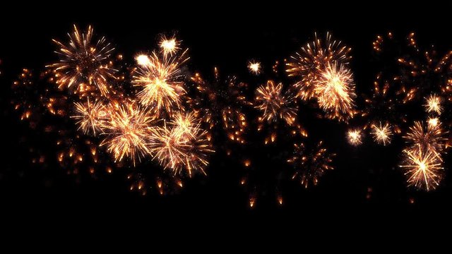 Fireworks - looping display - Multicoloured v8