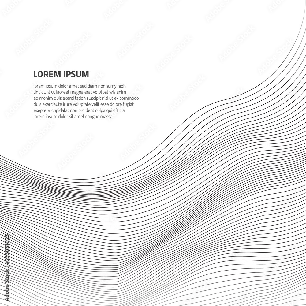 Poster abstract background with geometric texture. optical illusion of space distortion.