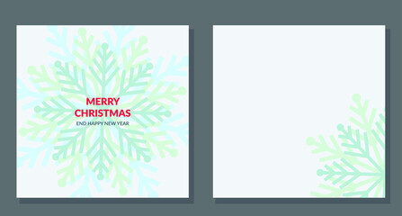 Christmas card vector snowflakes new year