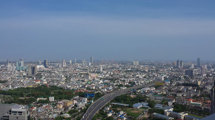 Naklejka na ściany i meble Bangkok vue aérienne