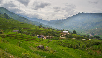 Montañas de Sa Pa en Vietnam