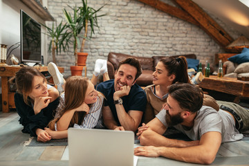 Laughing at some online funnies